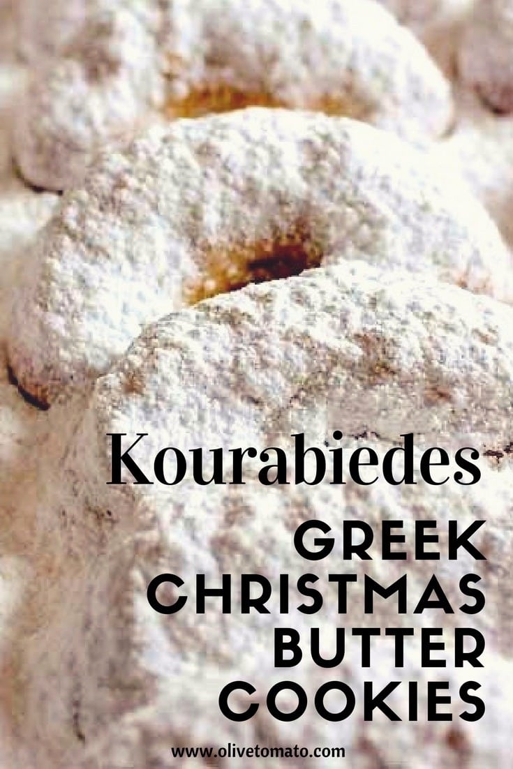 Kourabiedes: Greek Christmas Butter Cookies - Olive Tomato