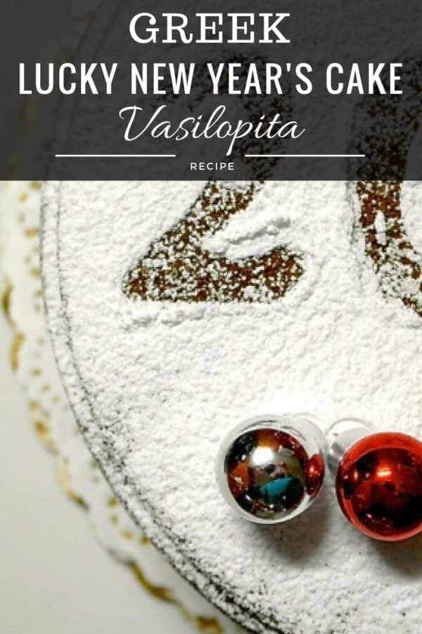 Vasilopita Greek Lucky New Year’s Cake