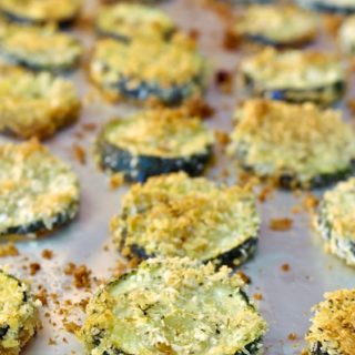 Greek style Baked Zucchini Chips