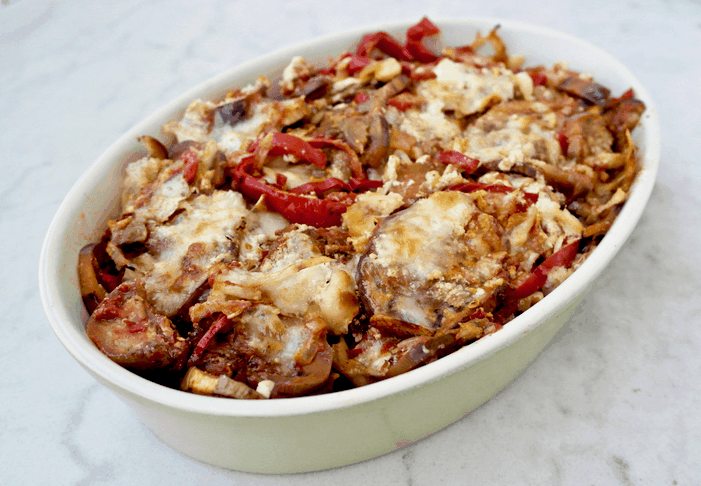 Cheesy Eggplant Bake ⋆ 100 Days of Real Food