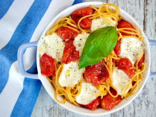 Cherry Tomato Basil Mozzarella Pasta