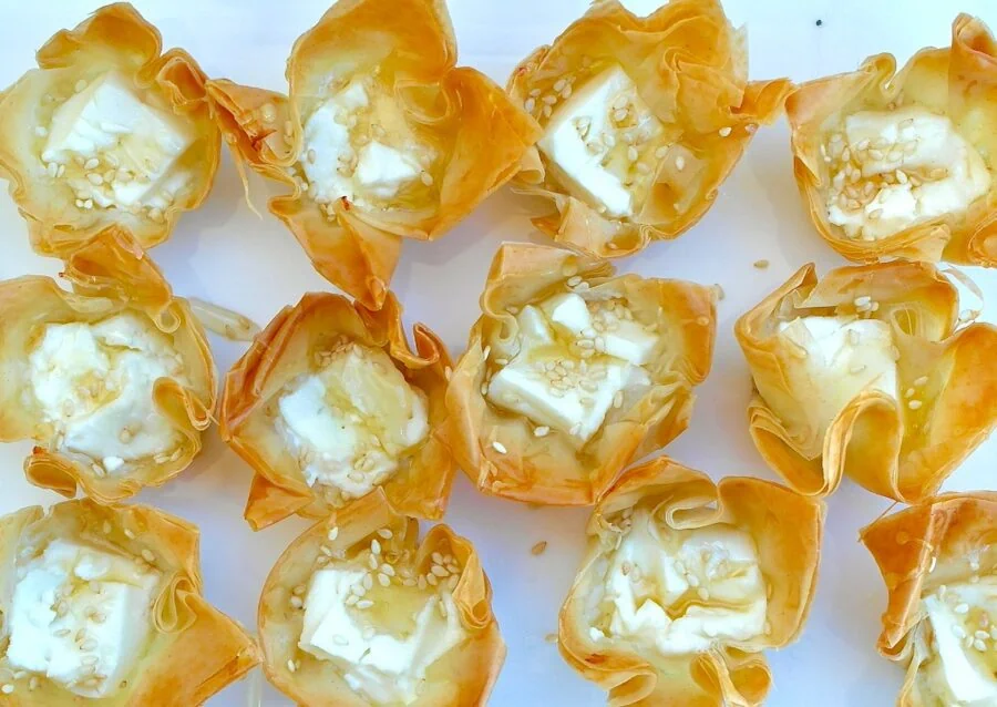 Baked Feta Bites (Easy Phyllo Appetizer) - Olive Tomato