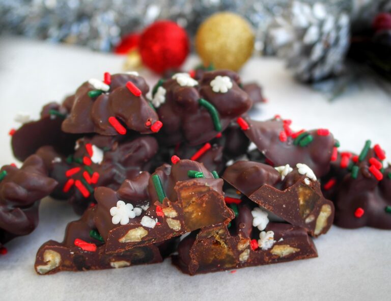 Easy Chocolate Fruit and Nut Clusters