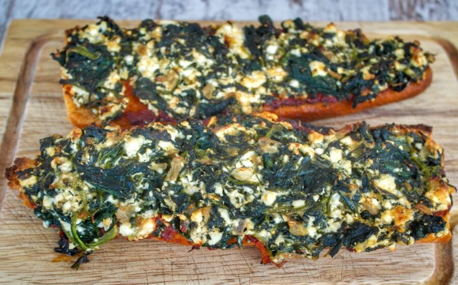 Easy Spanakopita Pizza Bread Recipe 1