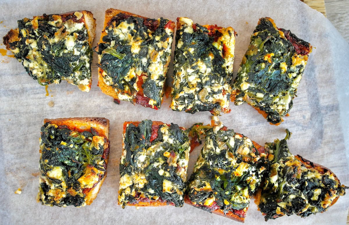 Spanakopita Pizza Bread 1