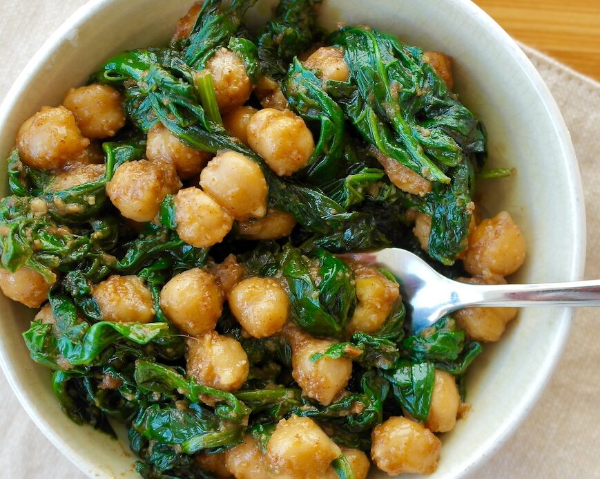 Spinach with Chickpeas 01